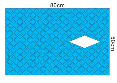 Laparotomie-Wegwerfchirurgisches drapiert Papier-Material 75x80 cm blaues Farb fournisseur