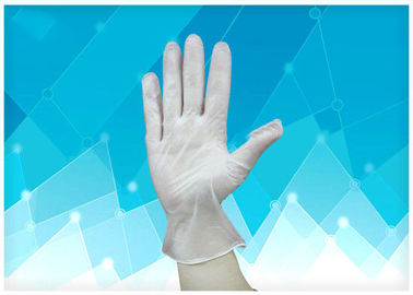 Kundengebundenes Logo-Wegwerfpolyäthylen-Handschuh-Polyvinylchlorid-Vinylmaterial fournisseur