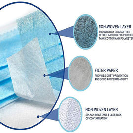 Sterile Wegwerfgesichtsmaske, Körperpflege-Luftverschmutzungs-Schutz-Maske fournisseur